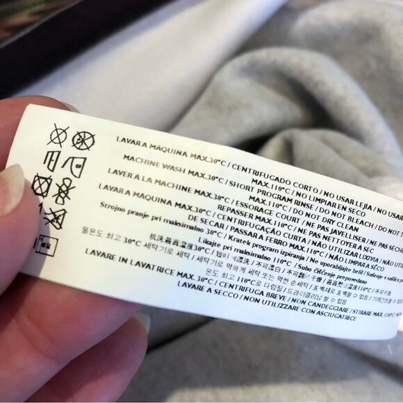 Adolfo Dominguez brown graphic print asymmetrical zip knit dress size Small - Picture 14 of 15